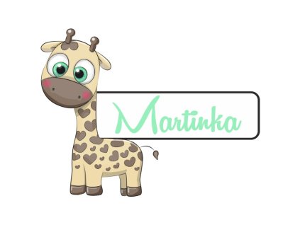 Jmenovka žirafka