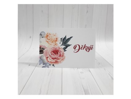 Děkuji karta_květiny