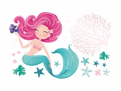 mořská panna nálepky