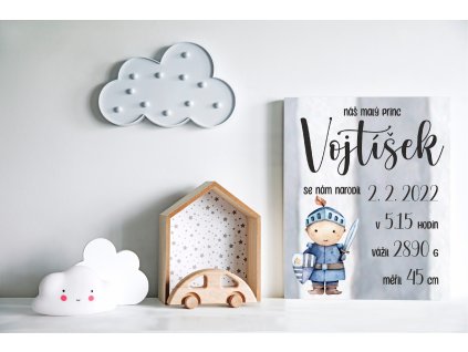 cedulka kluk princ pokoj