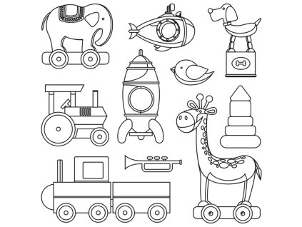 omalovánky - Hračky