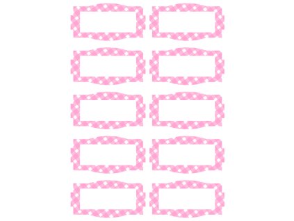 Etikety růžové