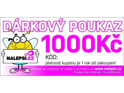 Dárkový poukaz 1000Kč