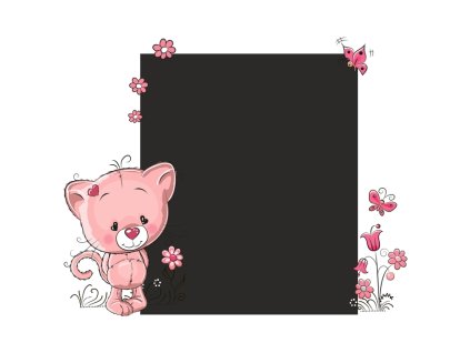 Tabule kočička růžová