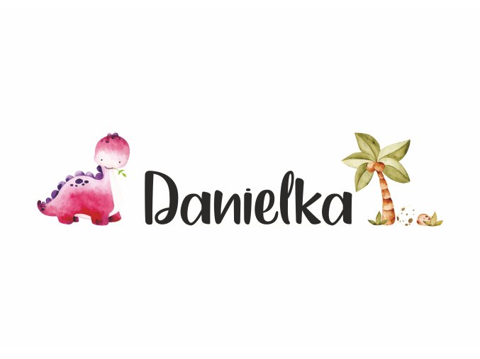 jmenovka dinosauři holka