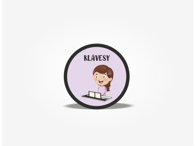 klavesy holka
