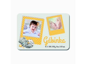 Podložka pod myš_žlutý medvídek
