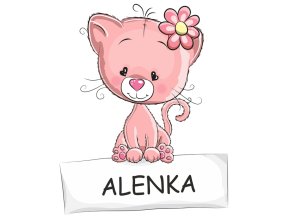 Jmenovka kočička holčička