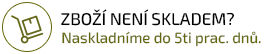 Zboží, které není skladem, naskladníme do 5ti pracovních dnů.