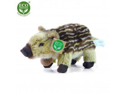 PLYŠOVÉ MLÁDĚ PRASE DIVOKÉ STOJÍCÍ 22 CM ECO-FRIENDLY
