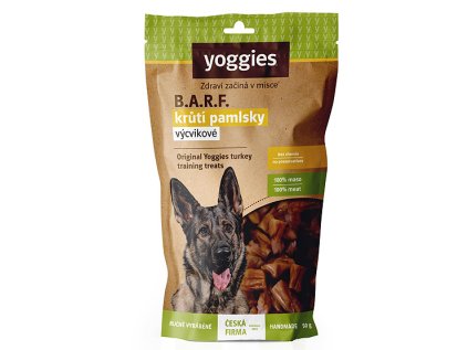 Yoggies B.A.R.F. Susene maso vycvikove pamlsky Kruti 50g