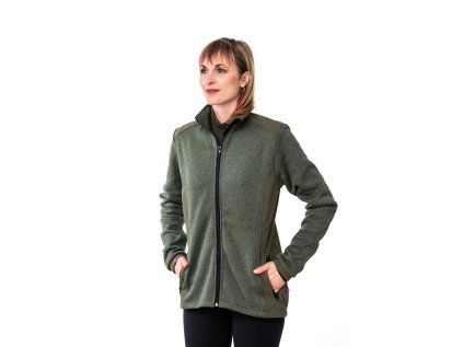 Mikina NA HOLOU zelená – prodloužený rukáv