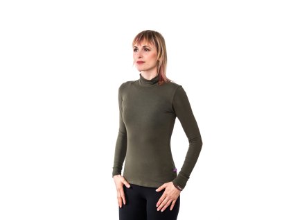 Triko-rolák s dlouhým rukávem