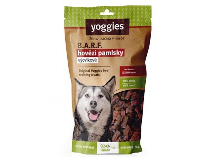 Yoggies B.A.R.F. Susene maso vycvikove pamlsky Hovezi 50g
