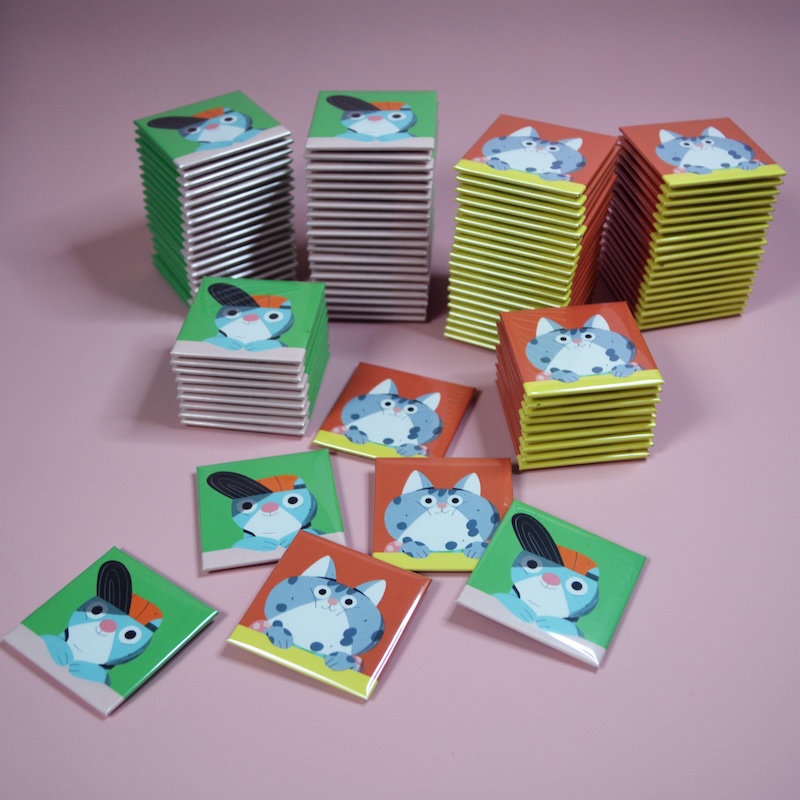 Firemní zakázka pro ABABU: magnetky ke knížce „Kamarádové“