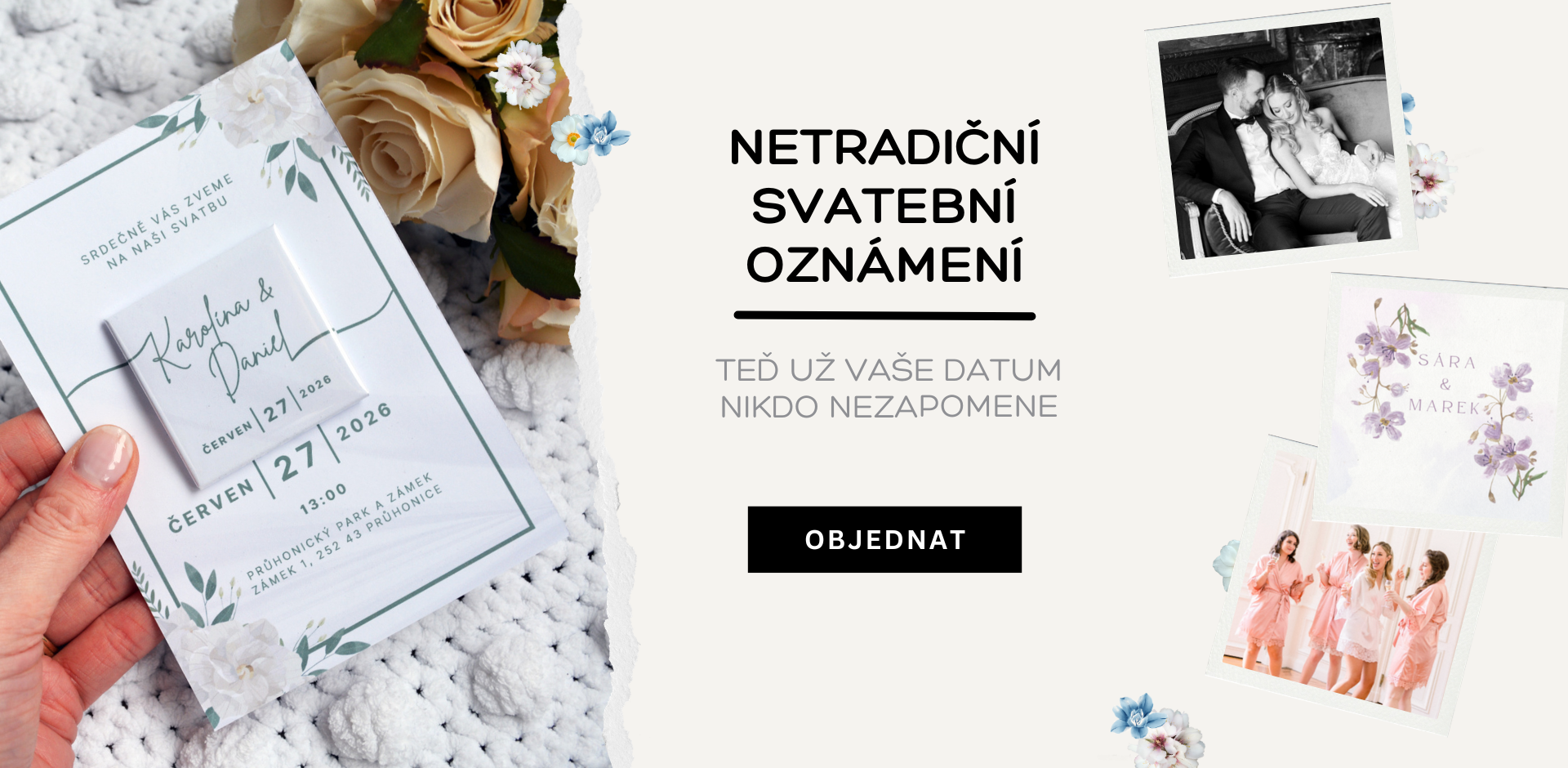 svatební oznámení