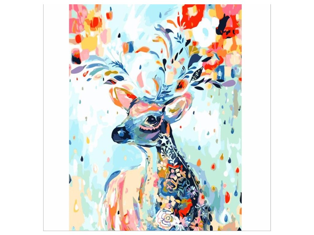 CHENISTORY DZ1137 Colored deer paint by numbers