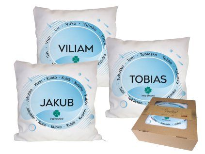 Vankúš s menom pre MUŽA