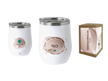 Termohrnček s menom TEO (Farba motívu Hnedá)