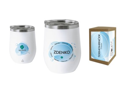 Termohrnček s menom ZDENKO (Farba motívu Hnedá)