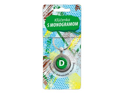 Kľúčenka TEEN GREEN s monogramom