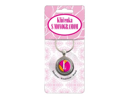 Kľúčenka LUXURY PINK s monogramom
