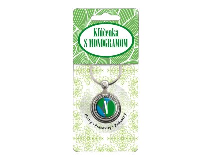 Kľúčenka LUXURY GREEN s monogramom