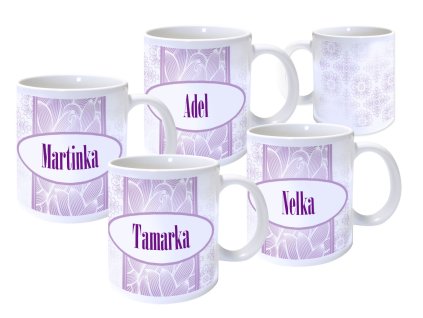 Hrnček LUXURY PURPLE s menom