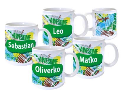 Hrnček TEEN GREEN s menom