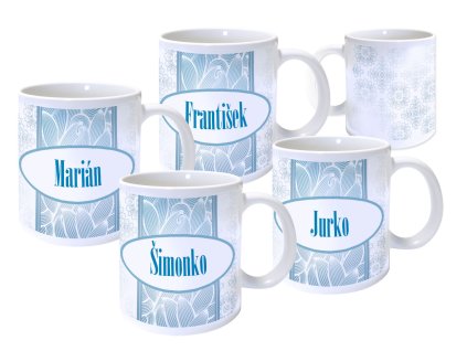 Hrnček LUXURY BLUE s menom