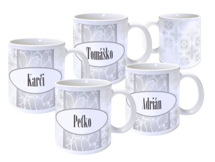 Hrnček LUXURY GREY s menom