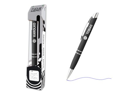 Pero v krabičke TECHNO s menom