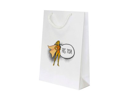 Darčeková taška orange SUPERHRDINKA