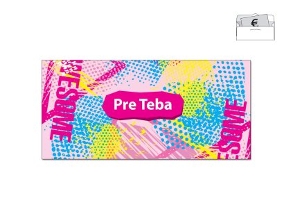 Obálka na peniaze TEEN PINK