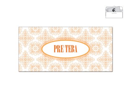 Obálka na peniaze LUXURY ORANGE