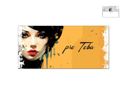 Obálka na peniaze beautiful SOM TVOJA