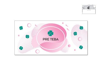 Obálka na peniaze MODERNA PINK