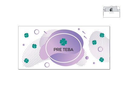 Obálka na peniaze MODERNA PURPLE