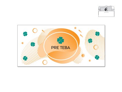 Obálka na peniaze MODERNA ORANGE