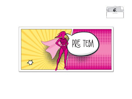 Obálka na peniaze SUPER PINK