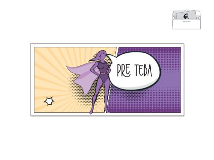 Obálka na peniaze SUPER PURPLE