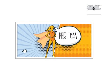 Obálka na peniaze SUPER ORANGE