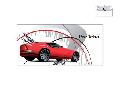 Obálka na peniaze AUTO