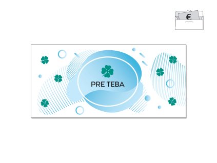 Obálka na peniaze MODERNA BLUE