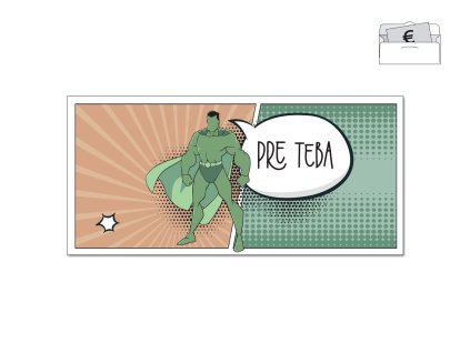 Obálka na peniaze SUPER GREEN