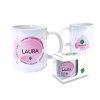 Hrnček s menom LAURA (Farba motívu Fialová)