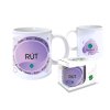Hrnček s menom RÚT (Farba motívu Fialová)