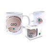 Hrnček s menom OTO (Farba motívu Hnedá)