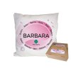 Vankúš s menom BARBARA (Farba motívu Fialová)