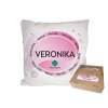 Vankúš s menom VERONIKA (Farba motívu Fialová)